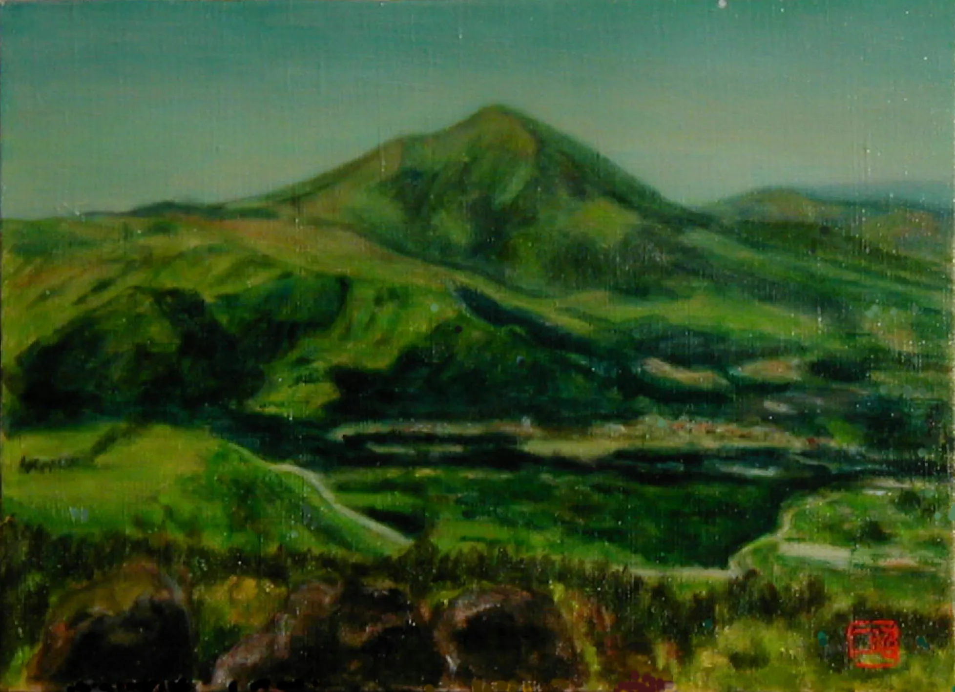 涌蓋山・下泉水で