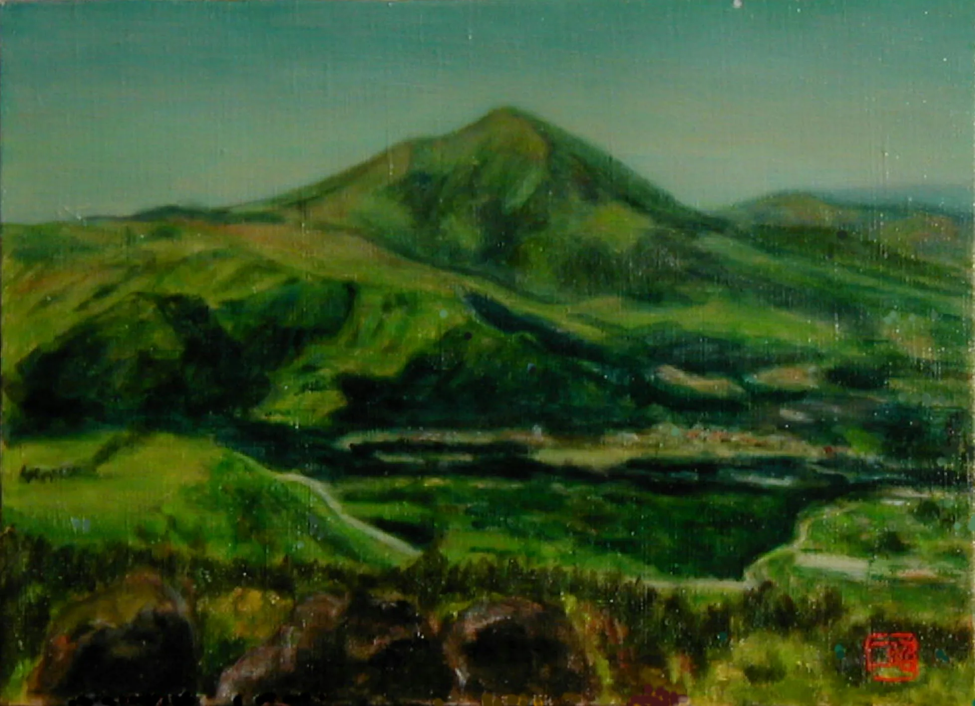 涌蓋山・下泉水で