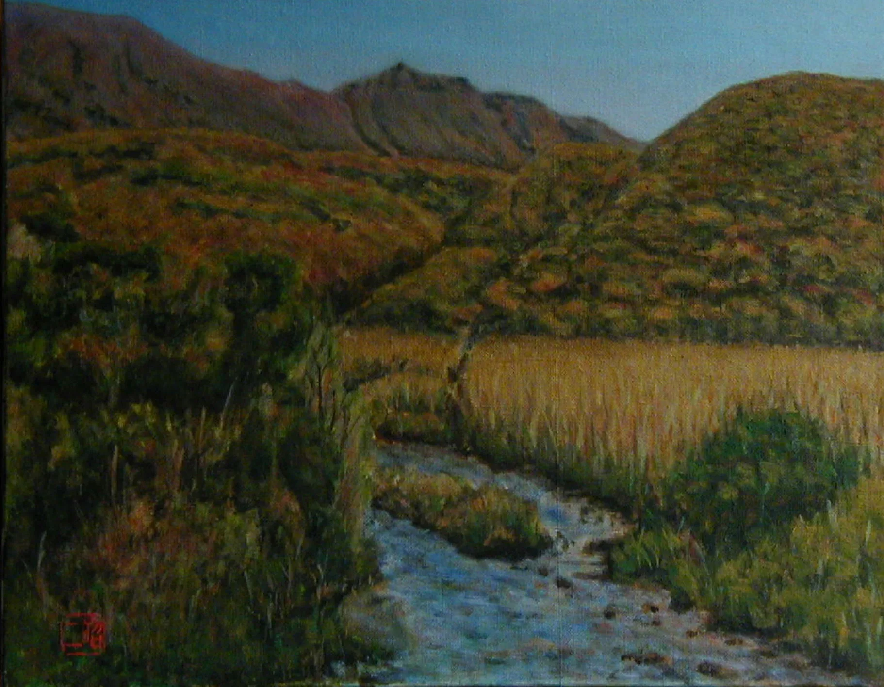 大船山と鳴子川